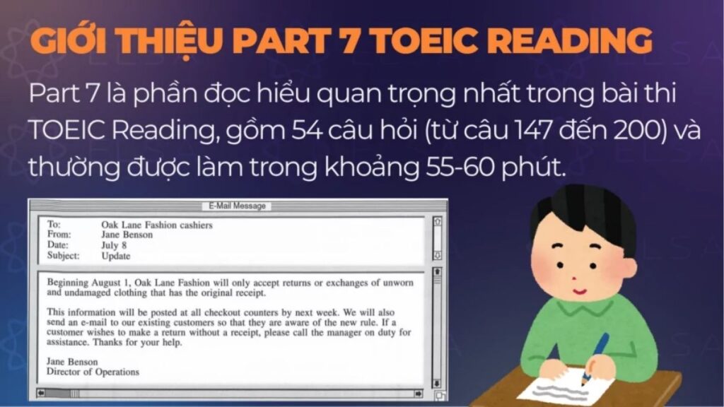 Reading TOEIC: Cấu Trúc, Thời Gian Và Cách Làm Part 5–7 6 Phương pháp đọc hiểu TOEIC Part 7 bằng cách đối chiếu dữ kiện giữa hai văn bản